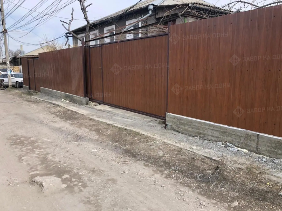 Металлические ворота с калиткой  в Ейске